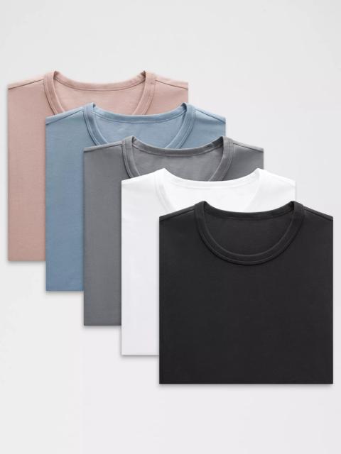lululemon Organic Cotton Classic-Fit T-Shirt *5 Pack