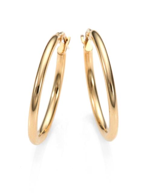 ROBERTO COIN Women's 18K Yellow Gold Hoop Earrings/25MM - Gold