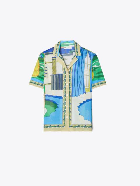 TORY BURCH Printed Camp Shirt