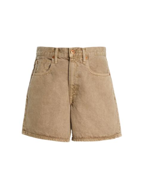 SLVRLAKE Walker Denim Shorts brown