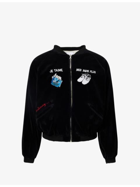 Paly Serge Souvenir Embroidered Velour Jacket
