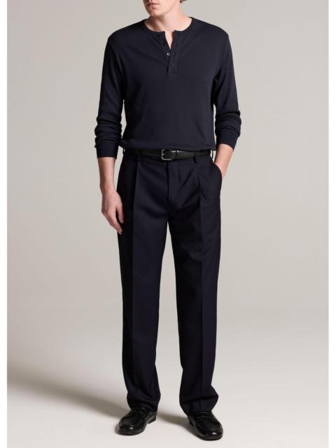 Vince Owen Athletic Twill Pleated Trouser