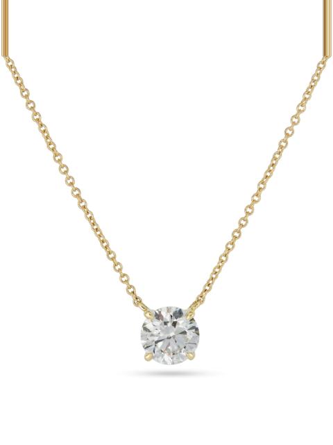 STONE AND STRAND LAB-Created Classic Solitaire Necklace