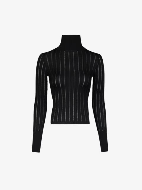 Alaïa SHINY CRINOLINE TURTLENECK