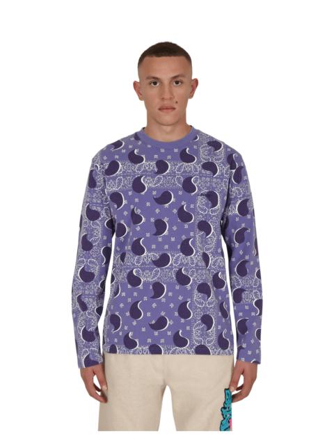 AWAKE NY Big Paisley Longsleeve T-Shirt Blue