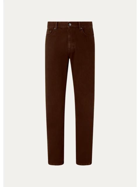 ZEGNA Men's City Straight Fit Five-Pocket Pants