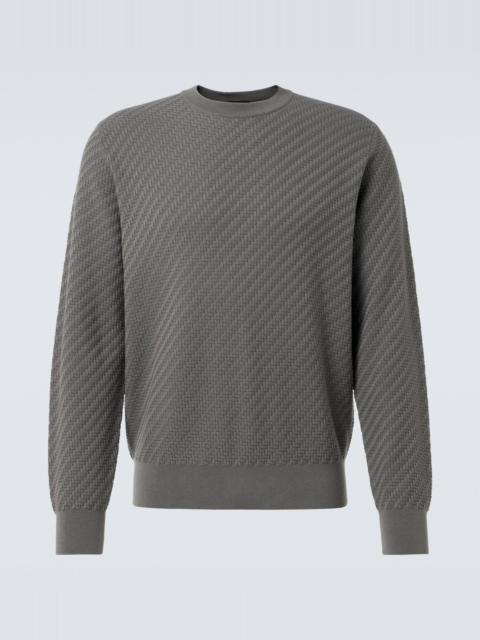 Cotton, silk, and cashmere sweater