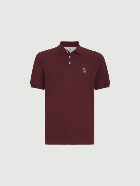 Brunello Cucinelli Cotton piqué polo shirt with logo