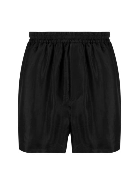 SAPIO elastic-waistband satin shorts