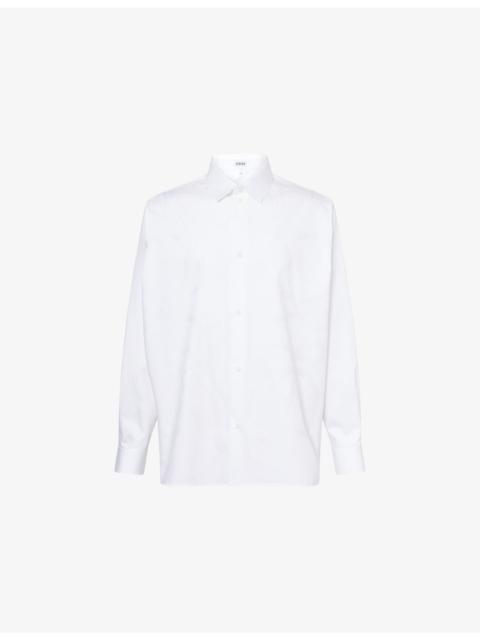 Loewe Anagram Long-Sleeve-Cotton Shirt