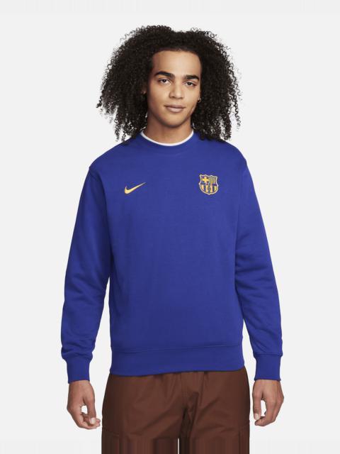 FC Barcelona Club Nike Men's Soccer Crew-Neck Sweatshirt