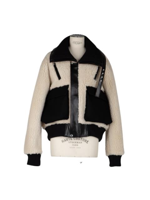 sacai Wool Faux Shearling Blouson