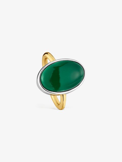 TOUS Two-tone Ring with chalcedony TOUS Gem Power