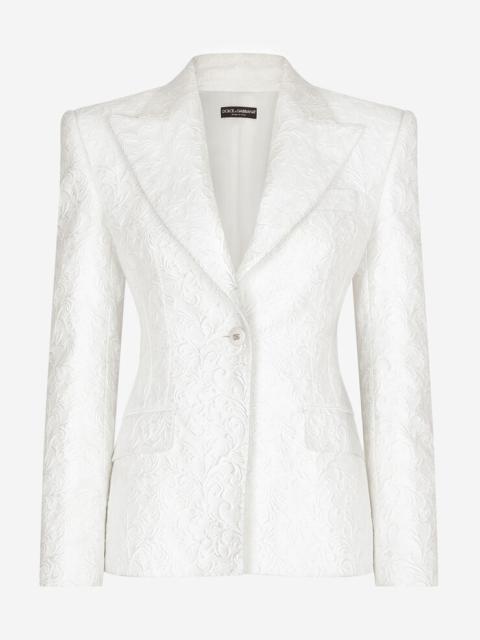 Brocade Turlington blazer