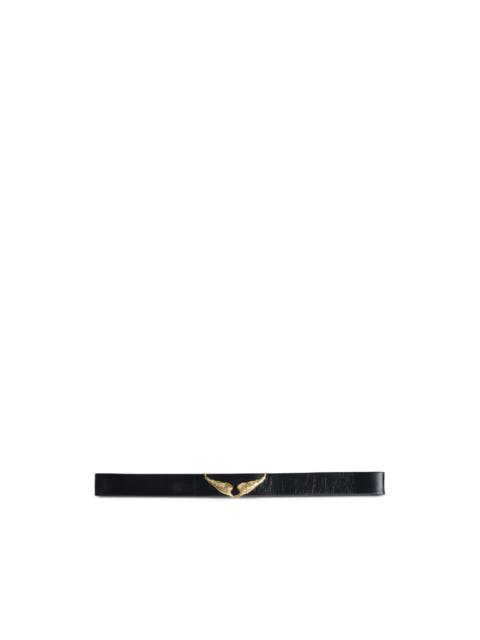Zadig & Voltaire wings buckle belt