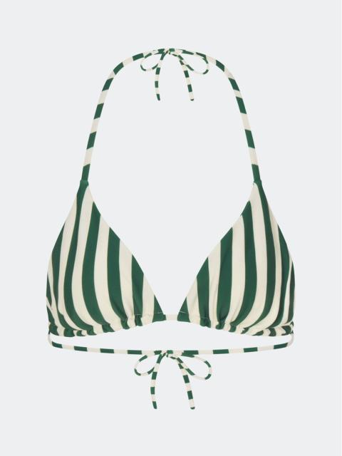 SIMONMILLER Bwai Bikini Top In Gummy Green/Ecru