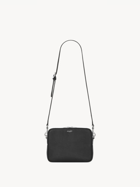 SAINT LAURENT SAINT LAURENT SMALL CAMERA BAG IN GRAINED LEATHER