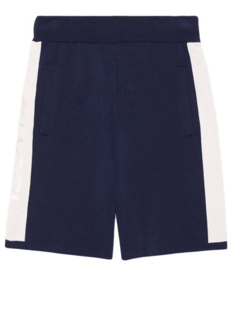 GUCCI Gucci Cotton Knit Shorts 'Blue Ivory' 770782-XKDOM-4492