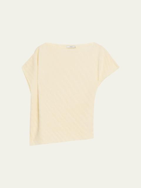 Vince Directional Pleated Top