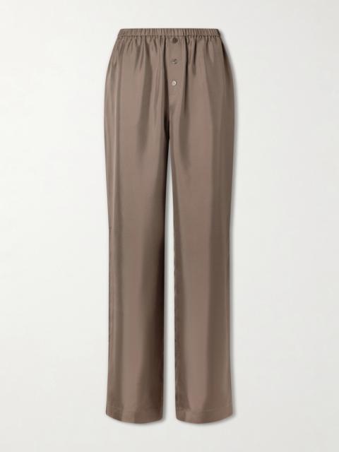 RÓHE Silk-satin Wide-leg Pants
