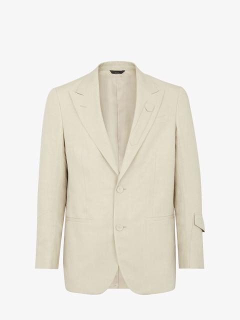 FENDI Gray linen blazer