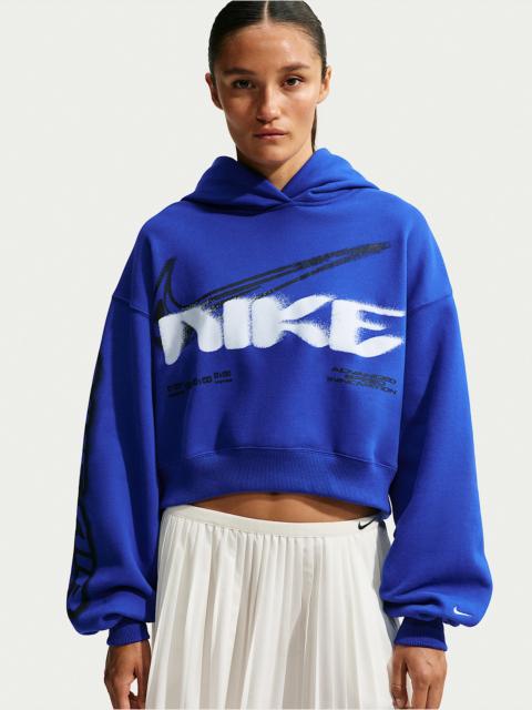 Nike Nike Studio Fleece Women's Cropped Oversized Pullover Hoodie