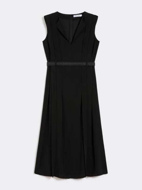 Max Mara ZANNATA Sleeveless envers satin dress - BLACK