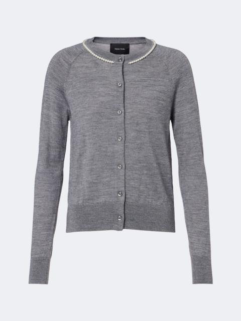 Simone Rocha Embellished wool and silk cardigan