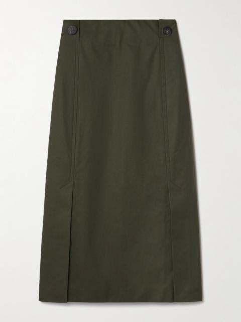 SA SU PHI Cotton-gabardine Midi Skirt