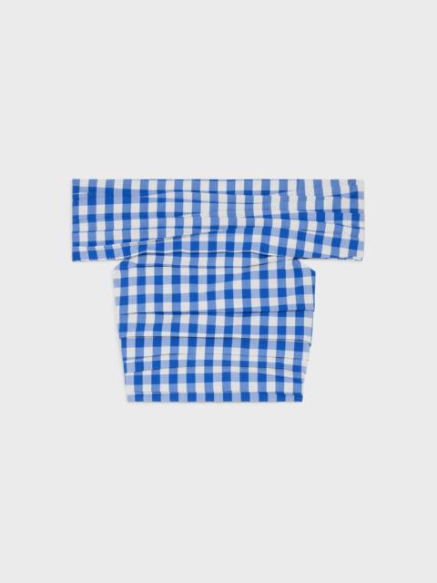 CELINE top IN checked cotton