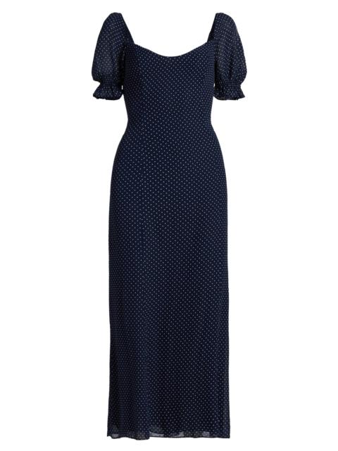 Reformation Women's Gloria Polka Dot Midi-Dress - Button