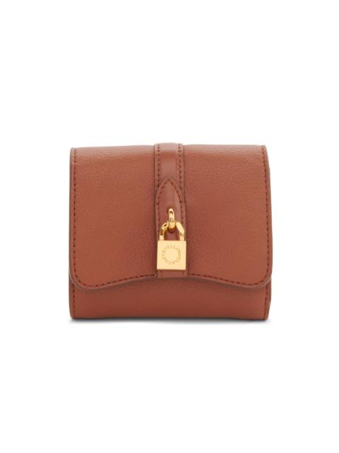 Stella McCartney Women's Ryder Textured Trifold Wallet - Brandy