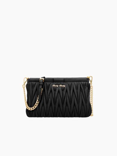 Miu Miu Matelassé nappa leather shoulder bag