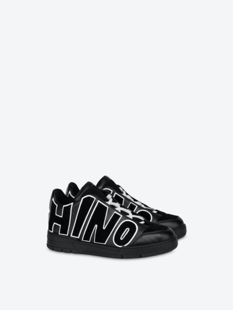 Moschino STREETBALL SNEAKERS WITH MAXI LOGO