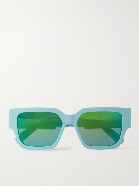 Dior CD SU Square-Frame Acetate and Silver-Tone Sunglasses Unknown