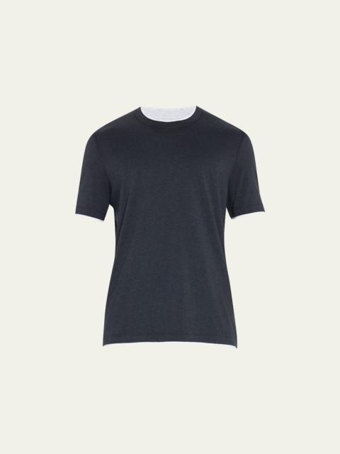 Men's Crewneck T-Shirt w/ Tipping