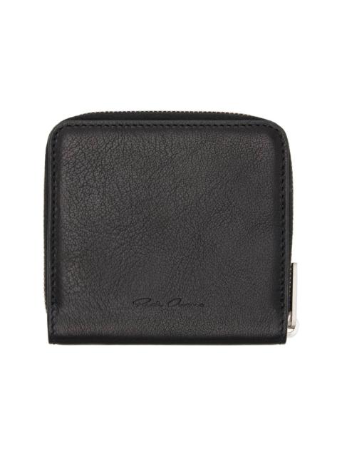 Rick Owens Black Concordians Zipped Wallet