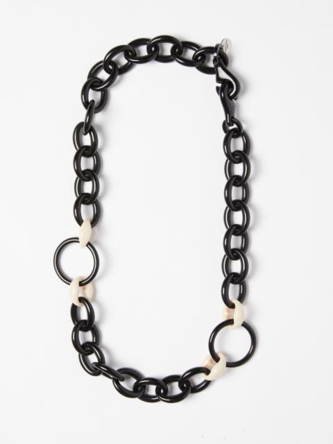 Max Mara Resin chain necklace