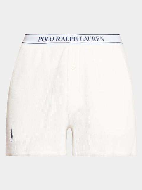 Polo Ralph Lauren Club Waffle Stretch-Cotton Boxer Shorts
