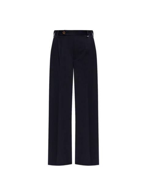 【関税&送料込】Vivienne Westwood Navy Blue Trousers In Wool Vivienne Westwood Navy blue trousers in wool | thedoublef