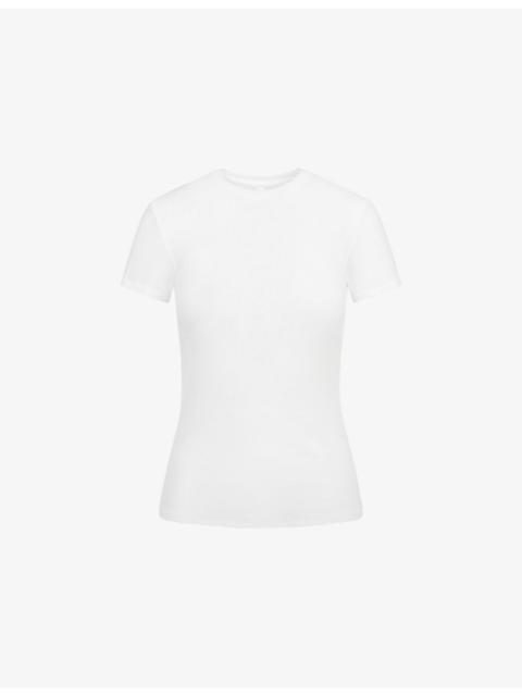 SKIMS Sheer Rib Short-Sleeve Jersey Top
