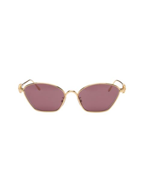 Loewe Gold Hexagonal Anagram Sunglasses