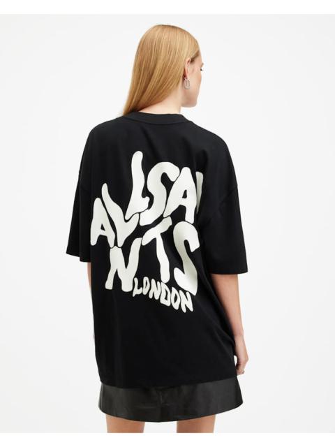 ALLSAINTS ORLANDO LOGO PRINT OVERSIZED T-SHIRT