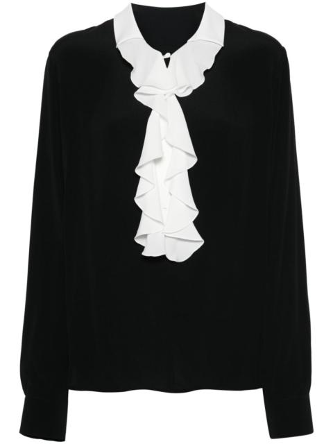 N°21 ruffled crepe blouse