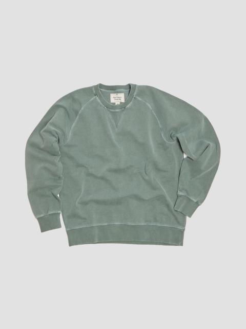 Nigel Cabourn Embroidered Arrow Crew in Sports Green