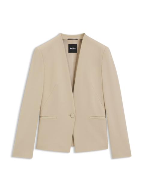 BOSS REGULAR-FIT BLAZER IN STRETCH JERSEY