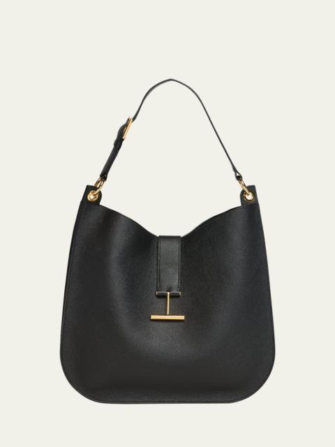 TOM FORD Tara Large Hobo Crossbody in Grained Leather