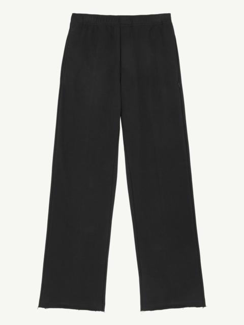 Unbrushed sweat jersey trousers