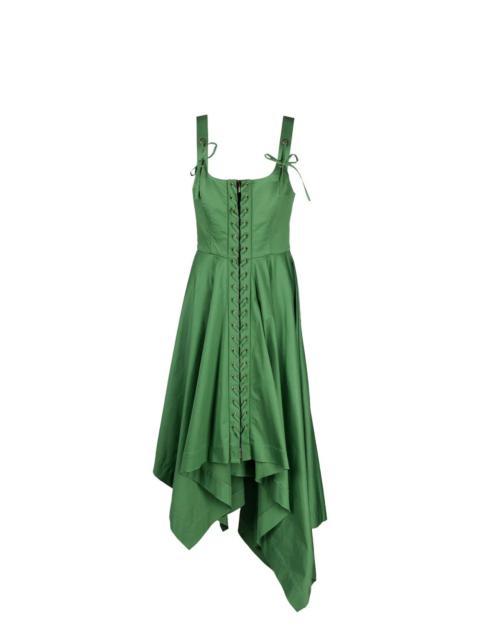 Laced Front Sleeveless Dress
