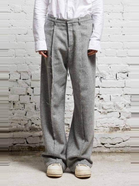 R13 INVERTED TROUSER - LIGHT HEATHER GREY
